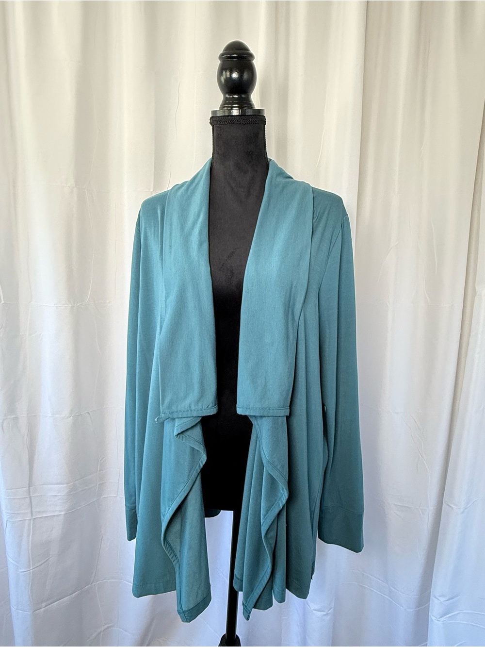 Eddie Bauer Daisy Travel Wrap Teal Convertible Cardigan Women's Plus 2X Layering